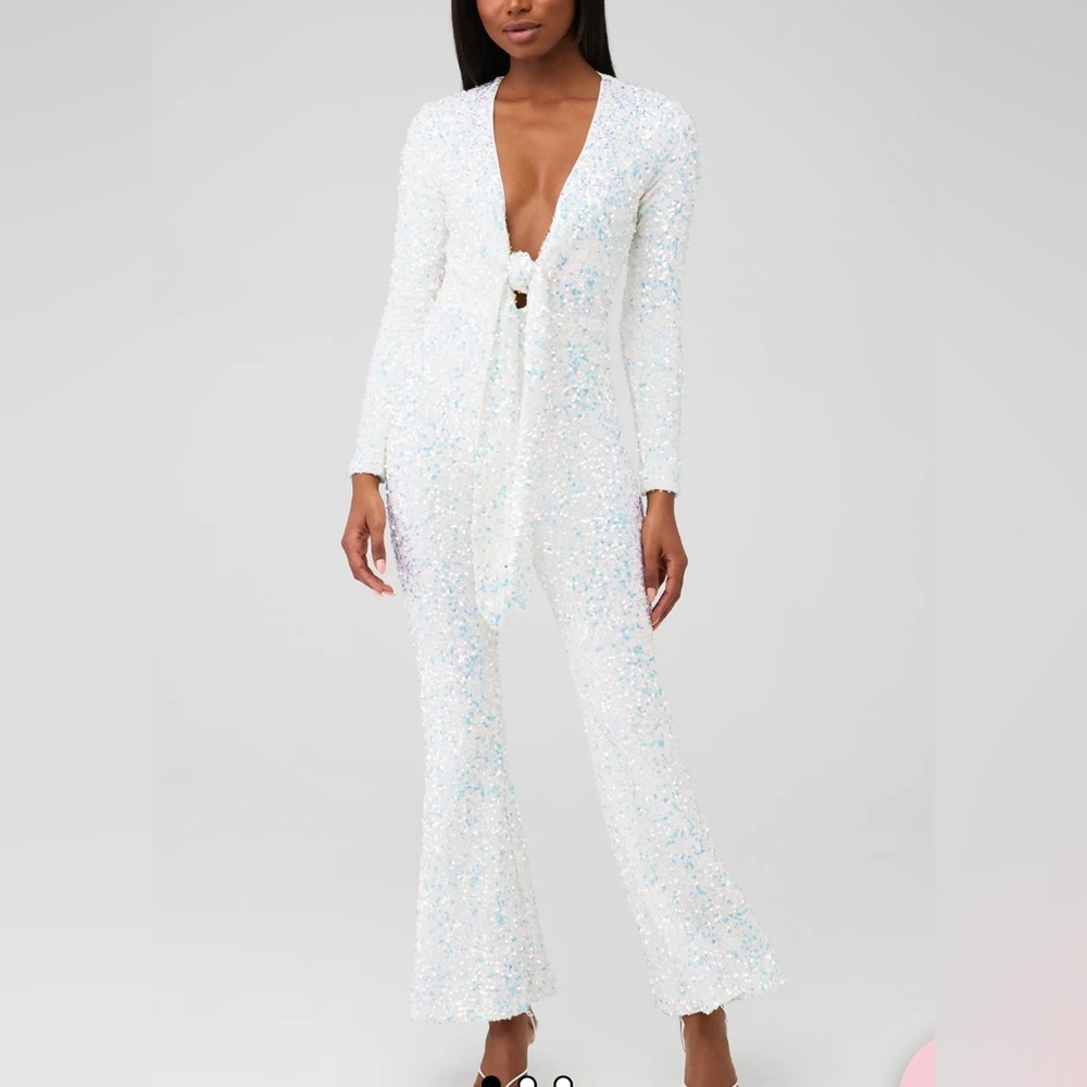 BRAND NEW Show Me Your MuMu Martina White Jumpsuit